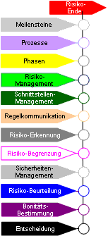 Auflösung Risikomanagement Meilensteine